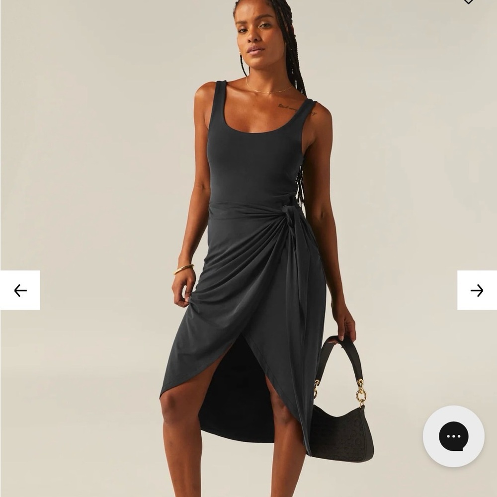 Beyond Yoga Black Asymmetrical Dress NWT